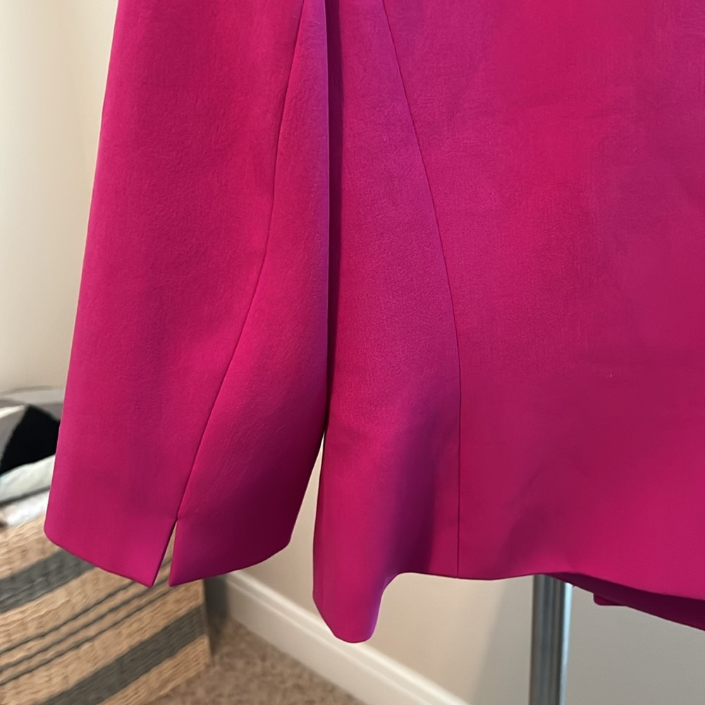 Kasper Fuchsia Collarless Blazer - Picture 5 of 10